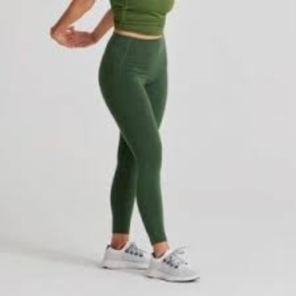 NWT allbirds natural legging in pine green Large